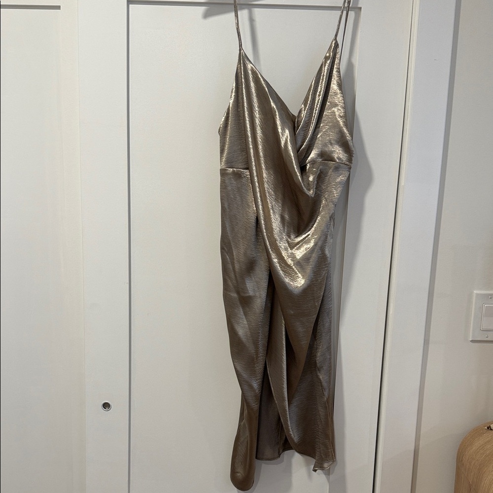 Asos Drape Front Cami Slip Dress View 2